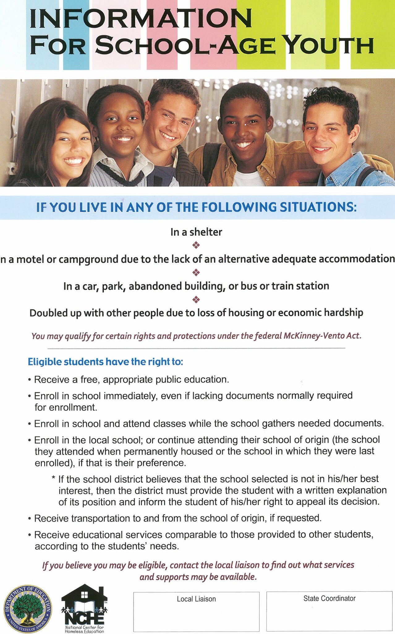 Educational Rights Poster for Youth (English)